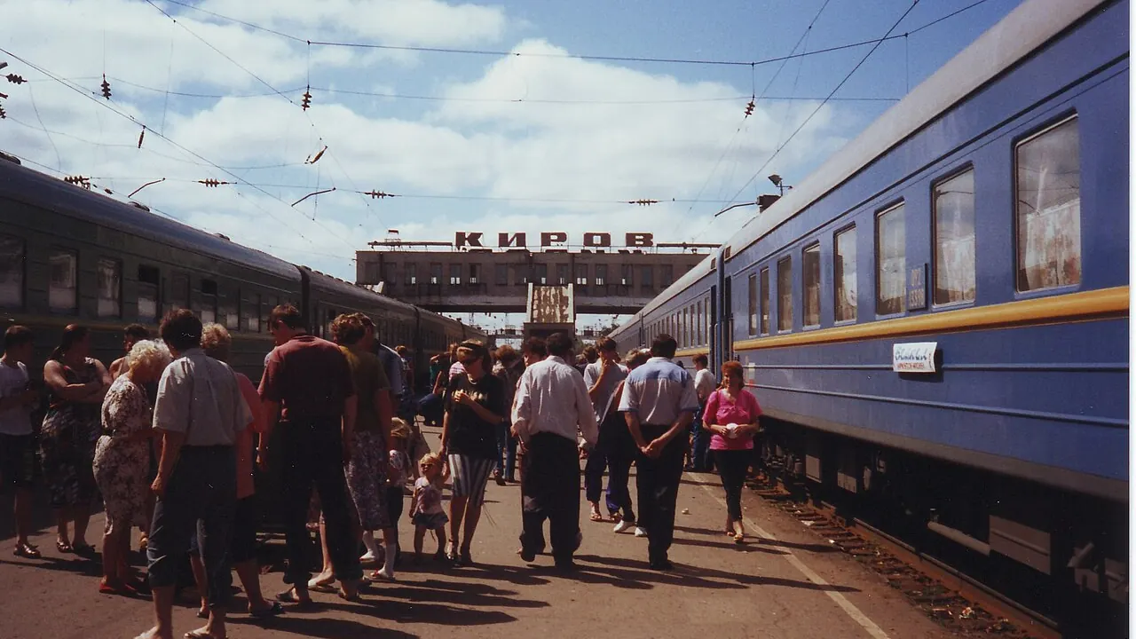 Platform stop in Kirov