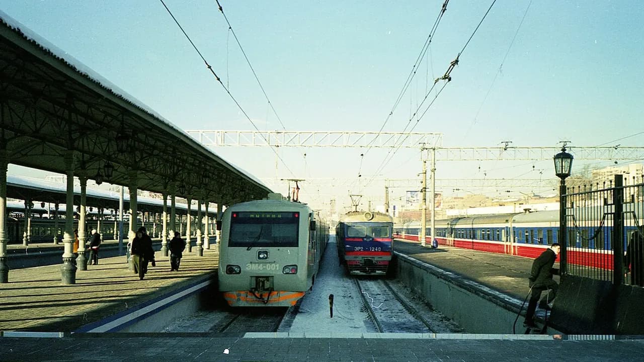 Departure from Yaroslavsky station