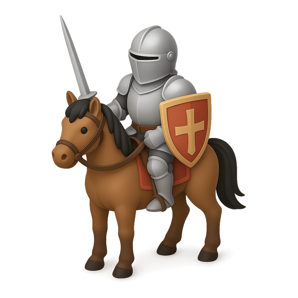 Knight on horseback