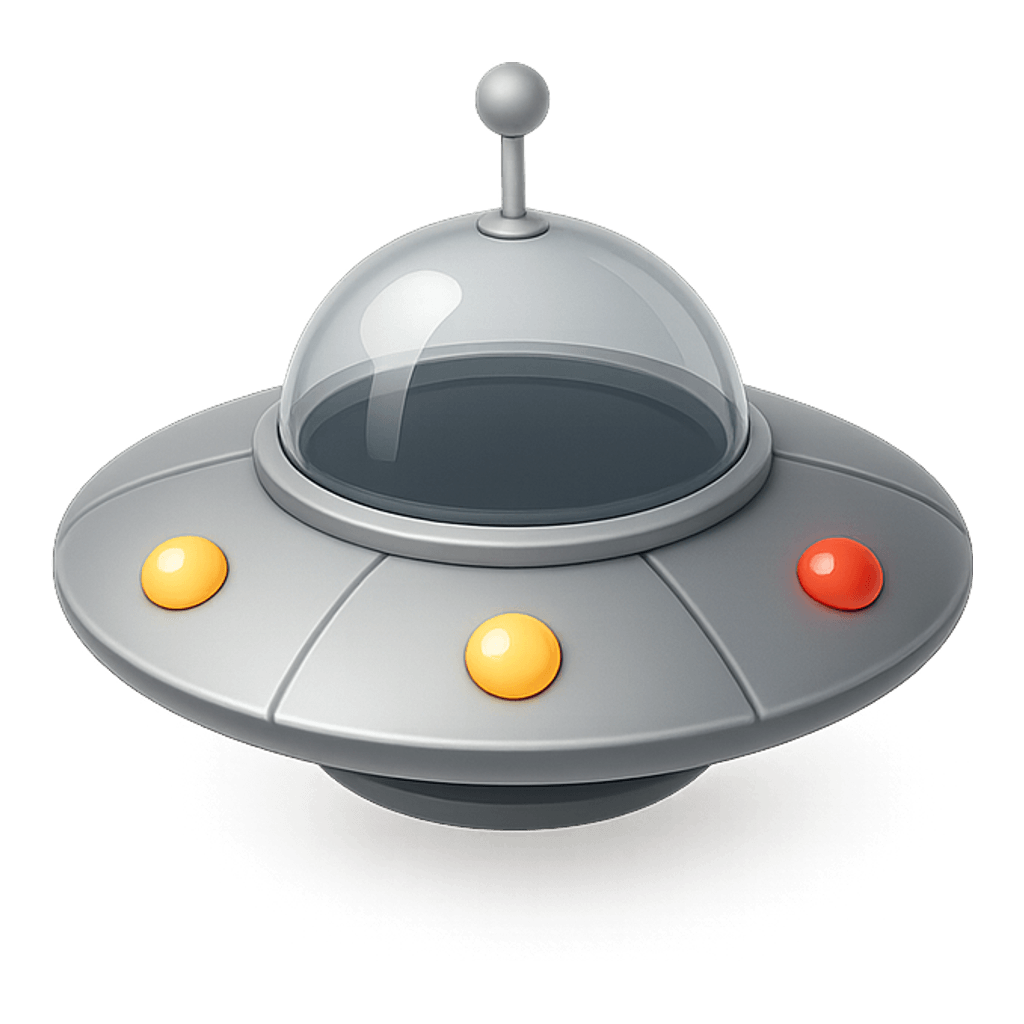 Retro flying saucer