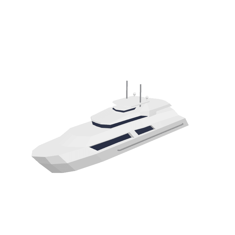 Bateau à moteur 3D